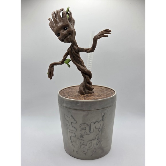 Disney Other - Disney Parks Groot Sipper Cup Kids OS Brown Excellent Dancing Baby Groot Marvel